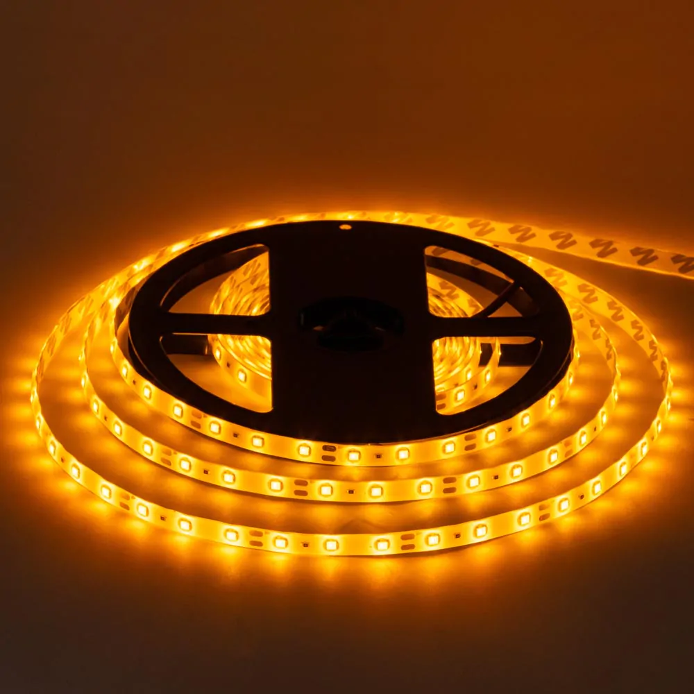 MTK SMD2835 60LED 4,8W/m 12V IP65 жовтий (yellow) жовта світлодіодна стрічка 12V IP65, LED стрічка MTK yellow, стрічка для вулиці, купити світлодіодну стрічку