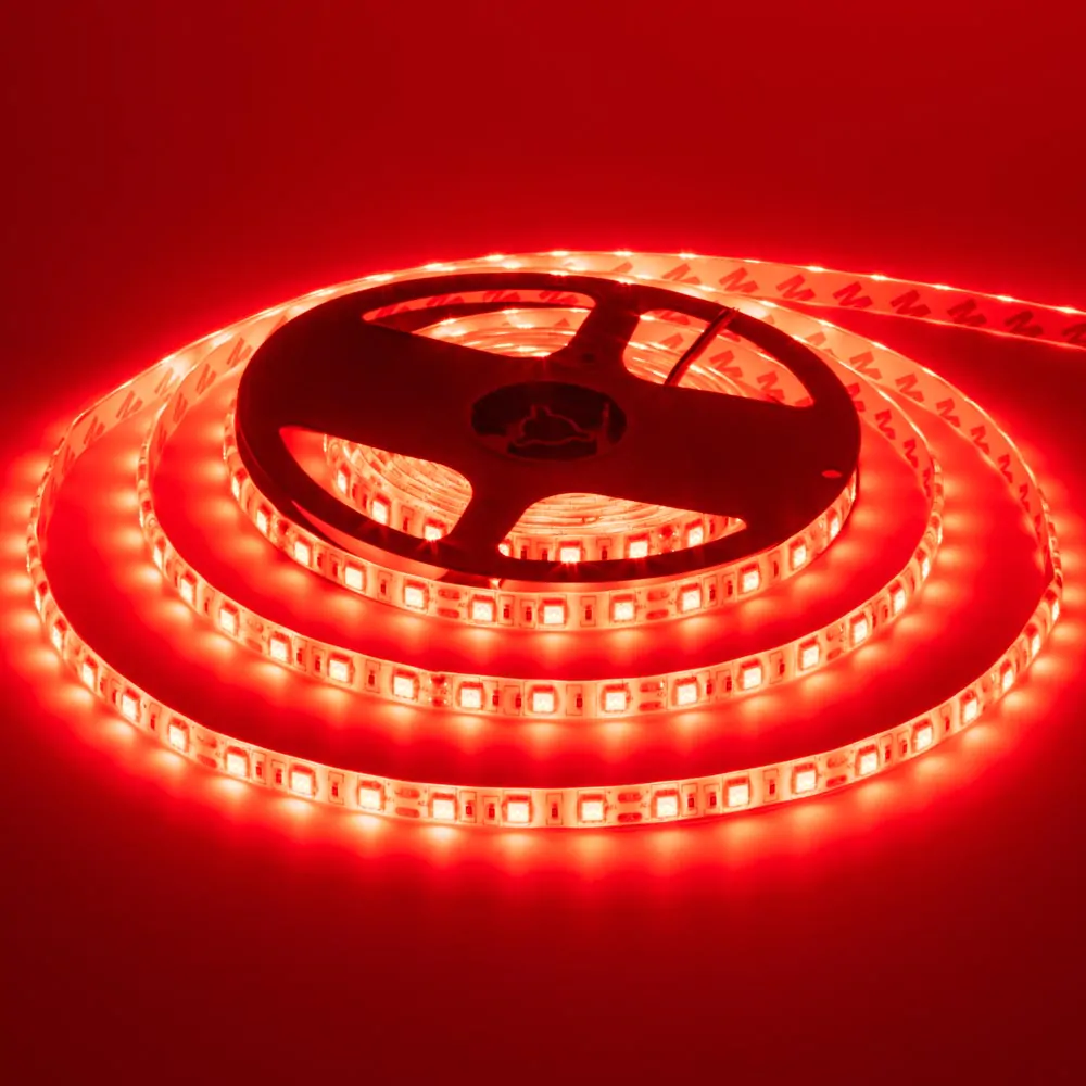MTK SMD5050 60LED 14,4W/m 12V IP20 червоний (red) червона світлодіодна стрічка 12V, LED стрічка MTK 5050, купити стрічку red