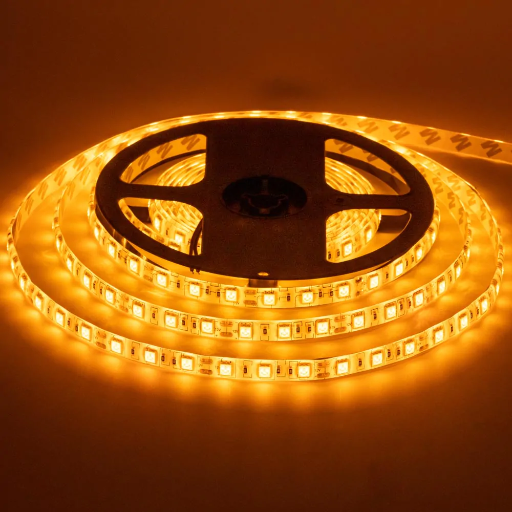 MTK SMD5050 60LED 14,4W/m 12V IP20 жовтий (yellow) жовта світлодіодна стрічка 12V, LED стрічка MTK 5050, стрічка 14,4Вт, купити LED стрічку