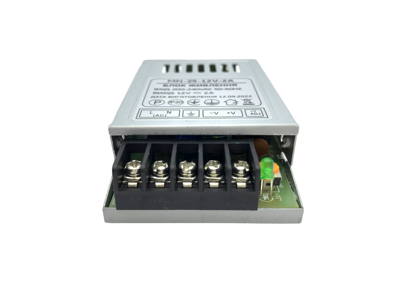 Блок живлення MN 12V IP20 2.08A 25W негерметичний блок живлення 12v, блок живлення для led, купити блок живлення 12v, блок живлення ip20, блок живлення для стрічки, led блок живлення