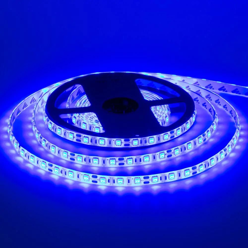 MTK SMD5050 60LED 14,4W/m 12V IP65 синій (blue) синя світлодіодна стрічка 12V IP65, LED стрічка MTK blue, вулична стрічка, купити світлодіодну стрічку