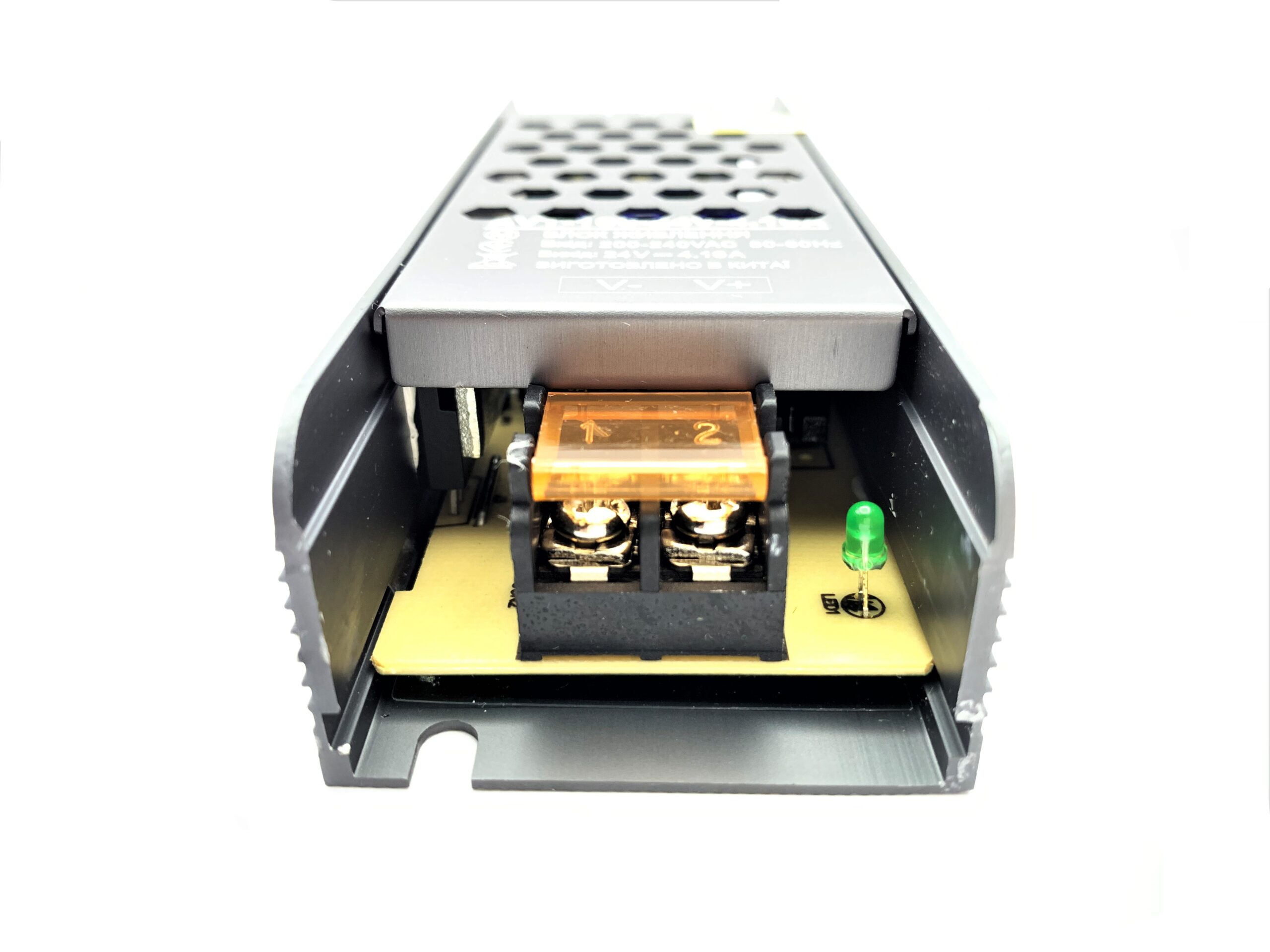Блок живлення AVT 24V IP20 4.17A 100W негерметичний блок живлення 24v, блок живлення 100вт, блок avt, адаптер 24в, купити блок живлення для led, блок живлення ip20, блок для освітлення