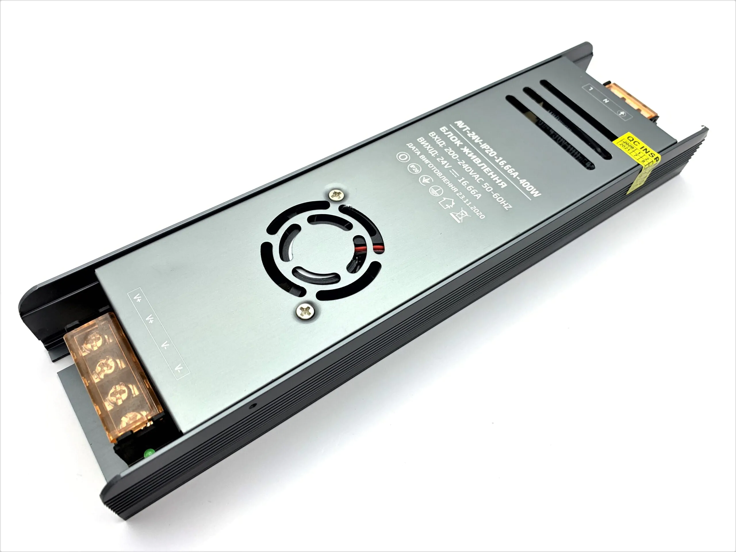 Блок живлення AVT 24V IP20 16.67A 400W негерметичний блок живлення 24v, блок живлення 400вт, адаптер 24в, avt блок живлення, потужний блок живлення, блок живлення ip20, блок живлення для led, купити блок живлення