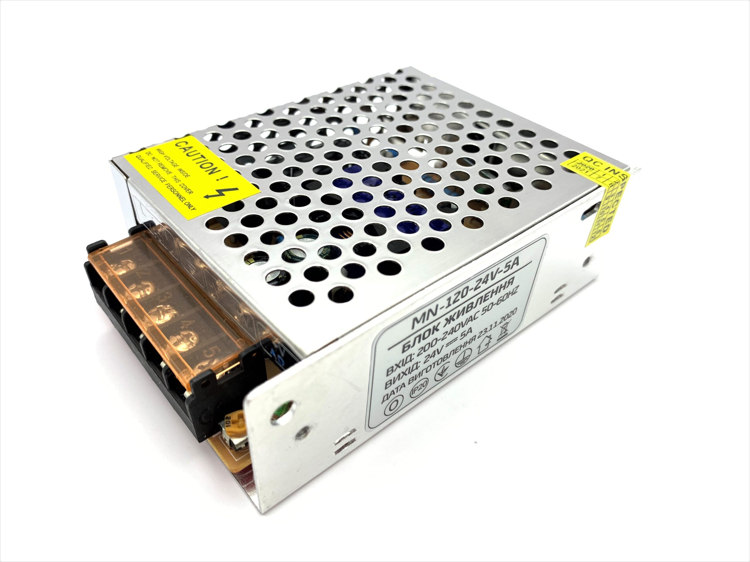 Блок живлення MN 24V IP20 5A 120W негерметичний блок живлення 24v, блок живлення 120вт, mn адаптер 24в, блок живлення ip20, купити блок живлення 24v, блок для led стрічок
