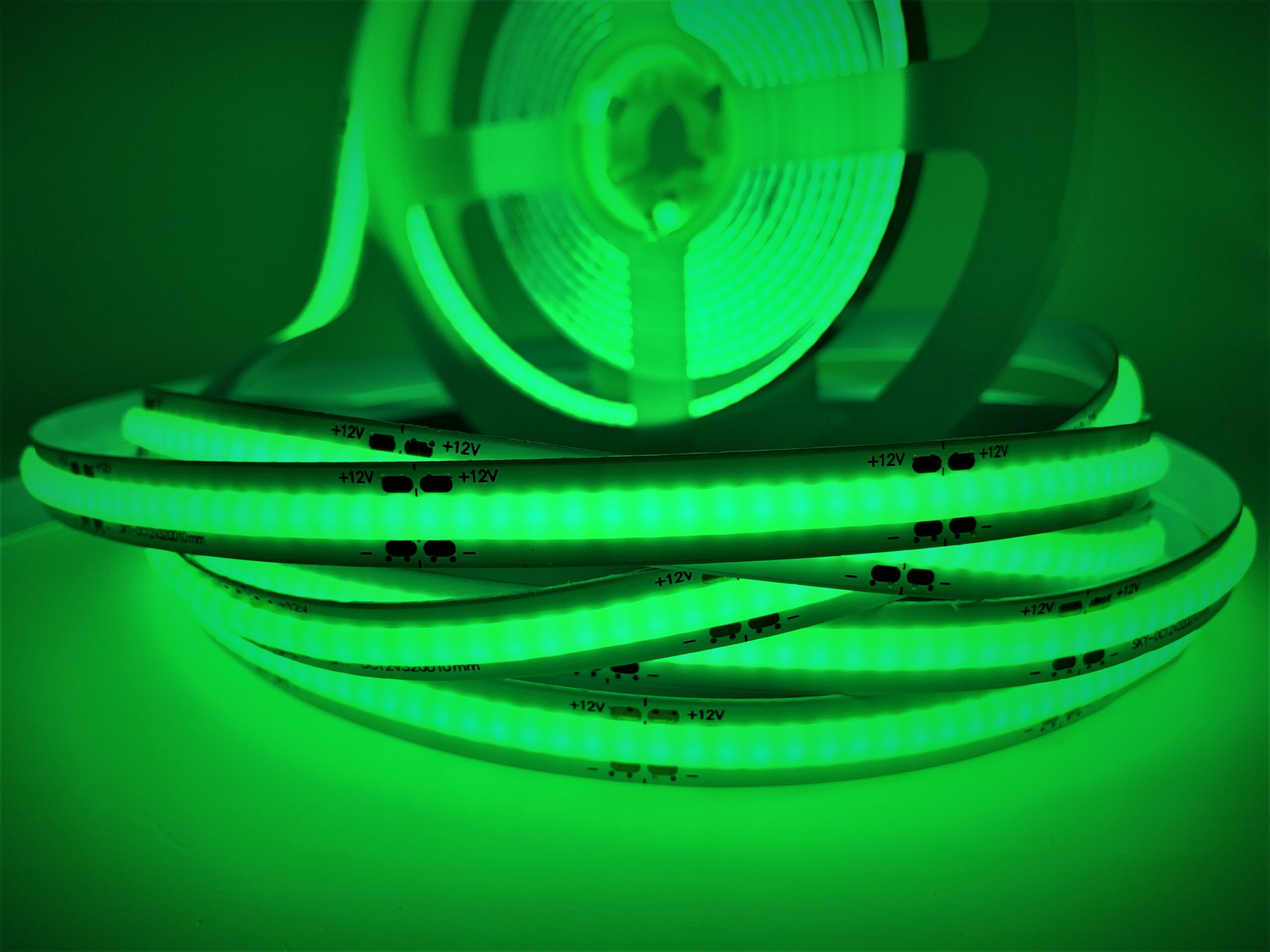 LT COB 320 LED 12W/m 12V IP20 зелений (green) світлодіодна стрічка, led стрічка 12v, cob стрічка, зелений led, зелена стрічка, 320 LED/м, 12w/m, купити led стрічку