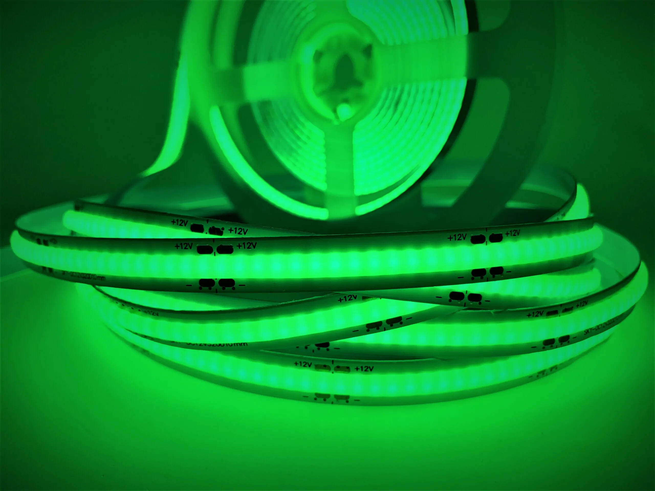 LT COB 320 LED 12W/m 12V IP20 зелений (green) світлодіодна стрічка, led стрічка 12v, cob стрічка, зелений led, зелена стрічка, 320 LED/м, 12w/m, купити led стрічку