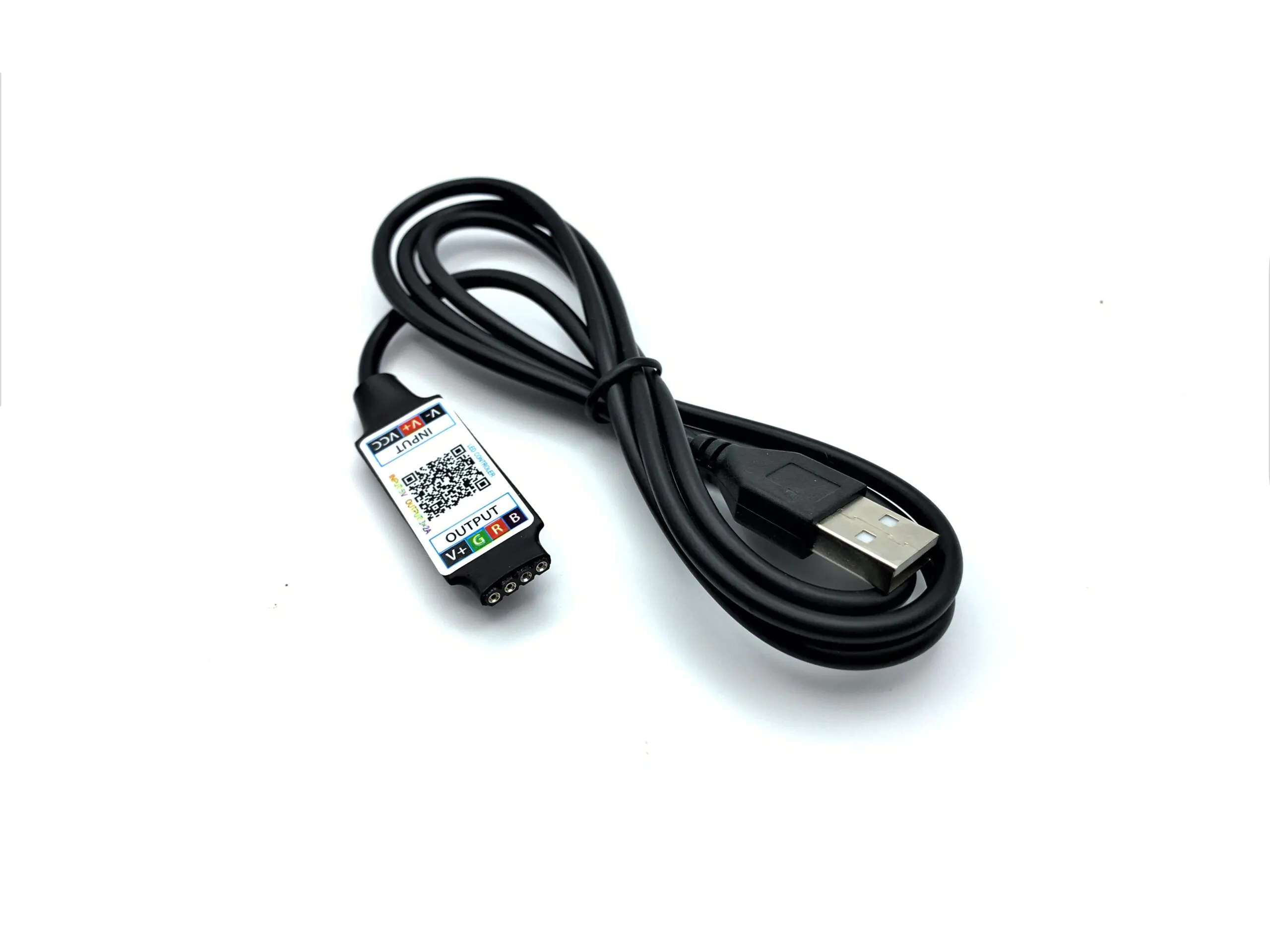 Контроллер для светодиодных лент RGB 6А (3x2A) 5V Bluetooth USB RGB Bluetooth контролер, USB контролер для стрічки, музичний контролер RGB, LED контролер 5V, керування RGB з телефону