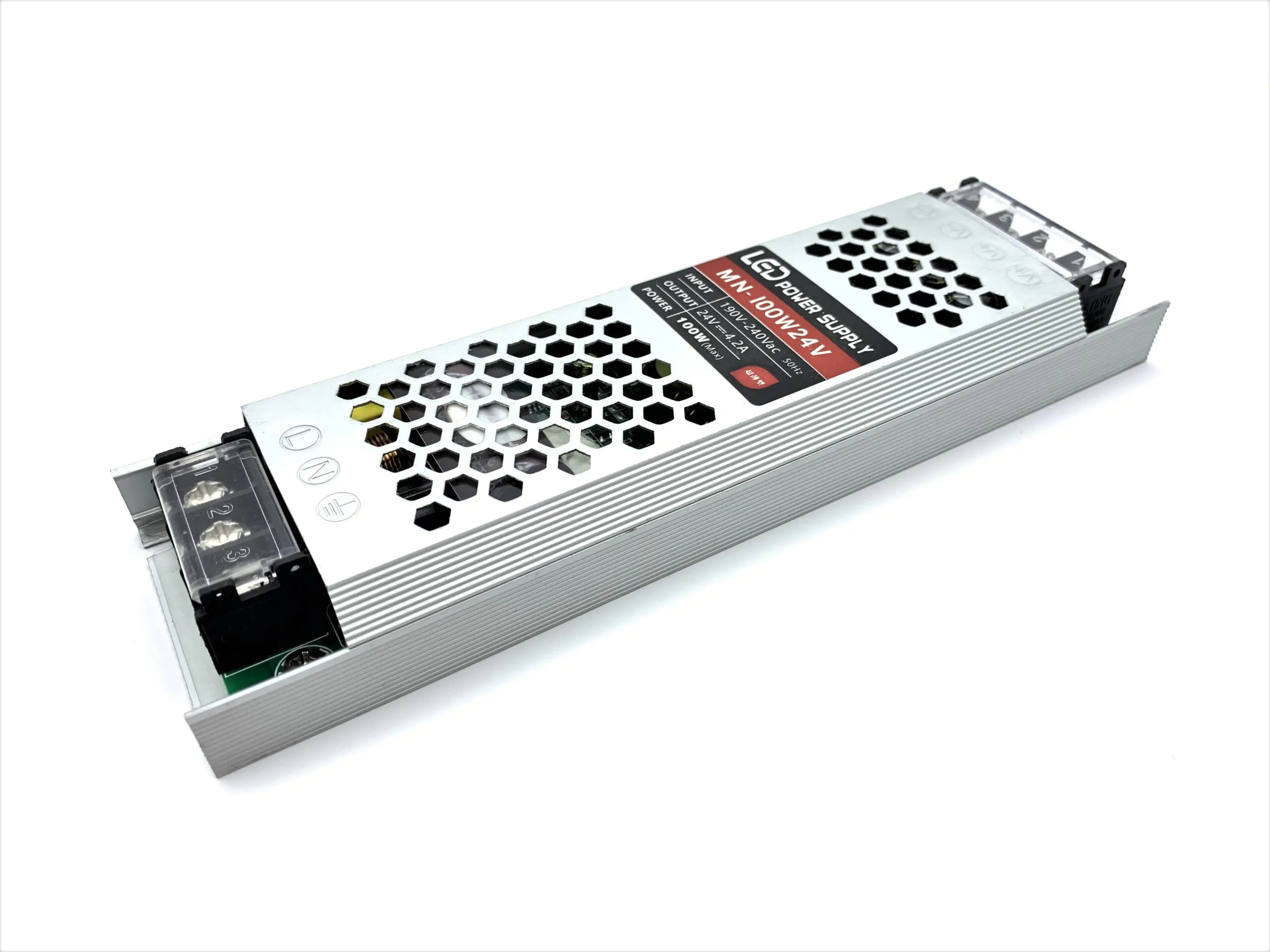 Блок живлення MN Slim 24V IP20 4.2A 100W негерметичний блок живлення 24v, блок живлення 100вт, slim адаптер 24v, mn блок живлення, блок для led, блок живлення ip20, купити блок живлення