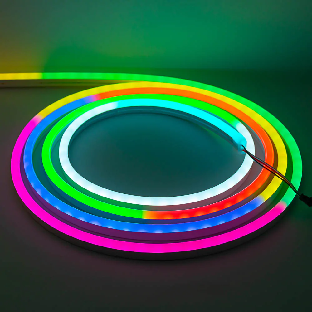 Світлодіодний неон RGB SMART 6x12mm 16W 12V IP65 світлодіодний неон, RGB неон, LED неон 12V, гнучкий неон IP65, неон SMART, неон 6x12мм, неон RGB для фасаду, купити RGB неон, RGB неон підсвітка, неонова підсвітка RGB