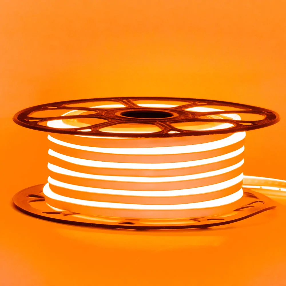 Світлодіодний неон 8x16mm 7W 220V IP65 помаранчевий (orange) світлодіодний неон, 8x16mm, 7W, 220V, IP65, помаранчевий, orange, декоративне освітлення, підсвітка меблів, гнучкий неон, купити, доставка по Україні