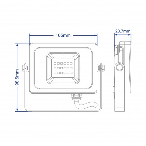 світлодіодний прожектор 20W, Feron 20W 6400K, LED прожектор для вулиці, прожектор для приміщень, енергоефективний прожектор 20W, купити Feron 20W онлайн, прожектор зовнішній 20W