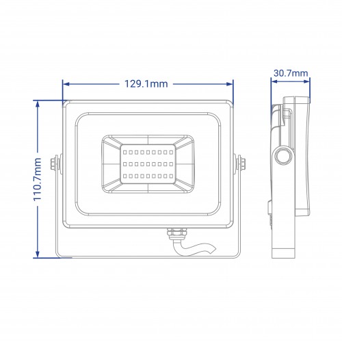 світлодіодний прожектор 20W, Feron 20W 1960Lm, LED прожектор 20W для вулиці, прожектор для офісу, потужний LED прожектор, купити Feron 20W 1960Lm, зовнішній прожектор 20W
