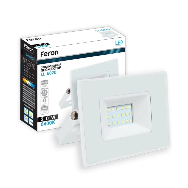 LED прожектор Feron 20W 1800Lm 6400K