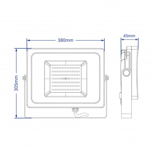 світлодіодний прожектор 150W, Feron 150W 12000Lm, потужний LED прожектор, зовнішнє освітлення об’єктів, прожектор для великих площ, купити Feron 150W 12000Lm онлайн
