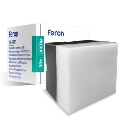 Соединитель квадратный 3W 4000K для светодиодных светильников Feron AL4020