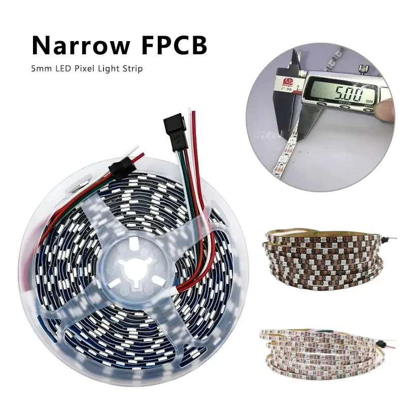 5V LT RGB SMART WS2812b SMD5050 60 LED 18W/m IP20 5мм чорна плата світлодіодна стрічка, led стрічка 5v, світлодіодна стрічка 5 вольт, лед стрічка 5в, rgb стрічка, led стрічка rgb, ws2812b стрічка, led стрічка smart, rgb smart стрічка, світлодіодна стрічка smd5050, led стрічка smd5050, чорна плата led, купити led стрічку, купити світлодіодну стрічку, 60 LED/м, 18w/m