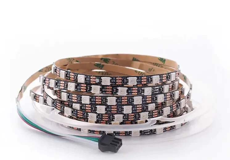 5V LT RGB SMART WS2812b SMD5050 60 LED 18W/m IP20 5мм чорна плата світлодіодна стрічка, led стрічка 5v, світлодіодна стрічка 5 вольт, лед стрічка 5в, rgb стрічка, led стрічка rgb, ws2812b стрічка, led стрічка smart, rgb smart стрічка, світлодіодна стрічка smd5050, led стрічка smd5050, чорна плата led, купити led стрічку, купити світлодіодну стрічку, 60 LED/м, 18w/m