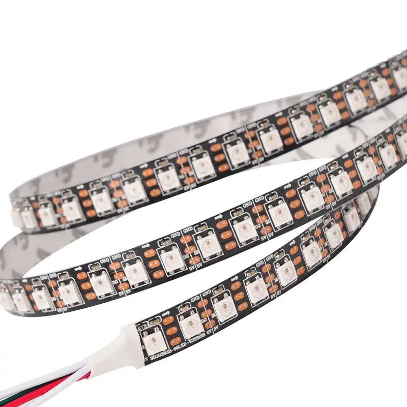 5V LT RGB SMART WS2812b SMD5050 96LED 28W/m IP20 чорна плата світлодіодна стрічка, led стрічка 5v, світлодіодна стрічка 5 вольт, лед стрічка 5в, rgb стрічка, led стрічка rgb, ws2812b стрічка, led стрічка smart, rgb smart стрічка, світлодіодна стрічка smd5050, led стрічка smd5050, чорна плата led, купити led стрічку, купити світлодіодну стрічку, 96 led/м