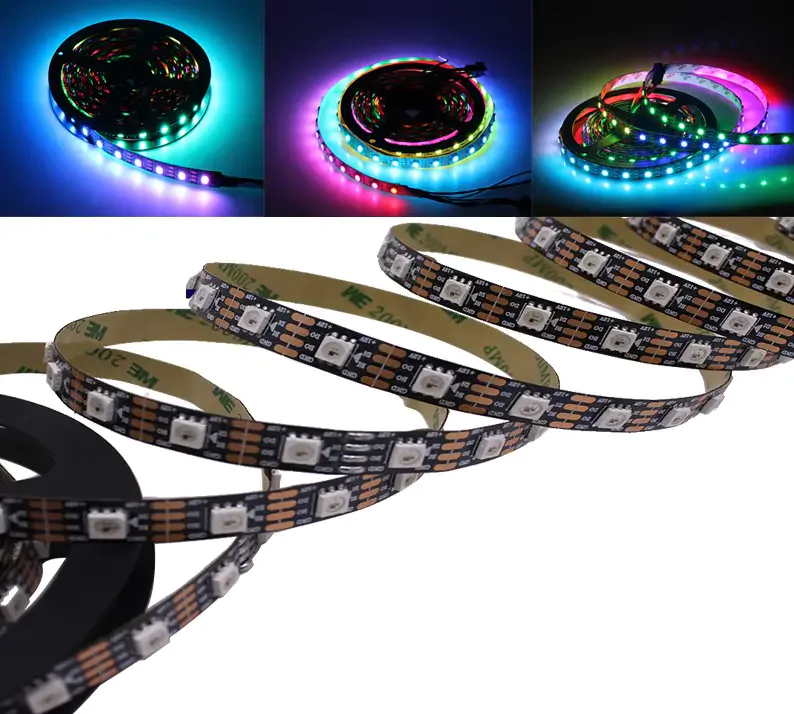 12V LT RGB SMART WS2815 SMD5050 60LED 18W/m IP20 чорна плата світлодіодна стрічка, led стрічка 12v, світлодіодна стрічка 12 вольт, rgb стрічка, led стрічка rgb, ws2815 стрічка, led стрічка smart, rgb smart стрічка, led стрічка smd5050, світлодіодна стрічка smd5050, чорна плата led, купити led стрічку, купити світлодіодну стрічку, 60 led/м