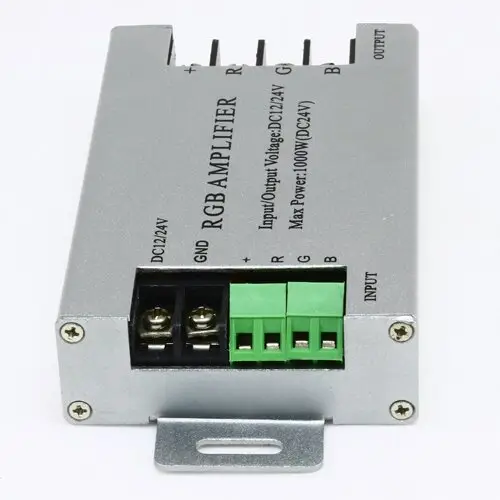 Підсилювач 30А (3x10A) 12-24V RGB контролера підсилювач RGB 30А, LED RGB amplifier 12–24V, потужний підсилювач для стрічки, RGB підсилення 3x10А, підсилювач контролера