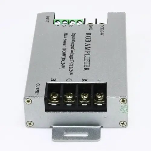 Підсилювач 30А (3x10A) 12-24V RGB контролера підсилювач RGB 30А, LED RGB amplifier 12–24V, потужний підсилювач для стрічки, RGB підсилення 3x10А, підсилювач контролера