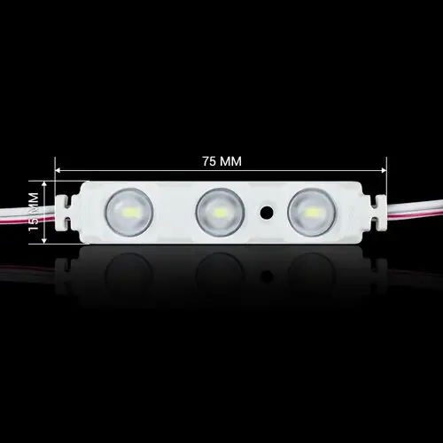 Світлодіодний модуль Biom SMD5630 3 діоди 1,5W 12V IP65 6500K світлодіодний модуль, LED модуль, Biom, SMD5630, 12V, 6500K, IP65, підсвітка вивісок, підсвітка лайтбоксів, підсвітка реклами, декоративне освітлення, енергоефективний модуль, купити LED модуль, доставка по Україні.