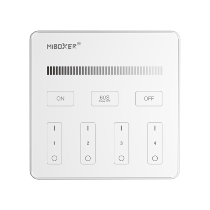 Панель керування Mi-Light 4х-зонна до контролера Dim RF-sensor біла