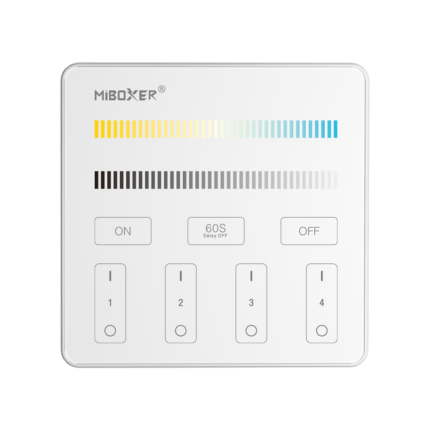 Панель керування Mi-Light 4х-зонна до контролера Dim/CCT RF-sensor біла