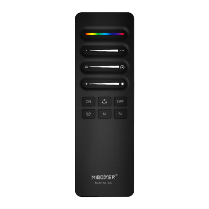 Пульт керування Mi-Light 1-зонний до контролера SPI/RGB/RGBW/CCT RF-sensor 6 кнопок чорний