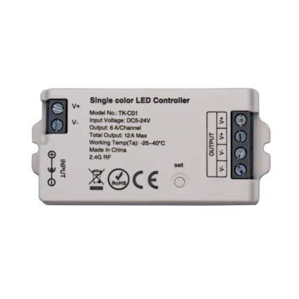 Димер Mi-Light 12А RF 2.4G 5-24V димер Mi-Light, димер 12А, RF сенсор димер, димер одноканальний, димер для LED 5–24V, LED димер, димер для стрічки, потужний димер