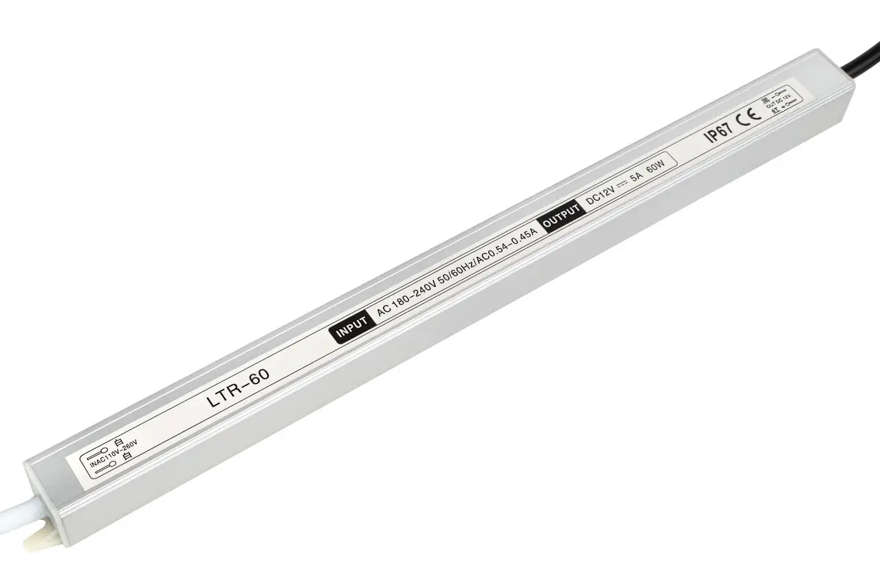 Блок живлення 12V IP67 5A 60W STICK LT блок живлення 12v, блок живлення ip67, 12v 60w блок живлення, блок живлення для led стрічки, герметичний блок живлення, купити блок живлення 12v, блок живлення світлодіодний