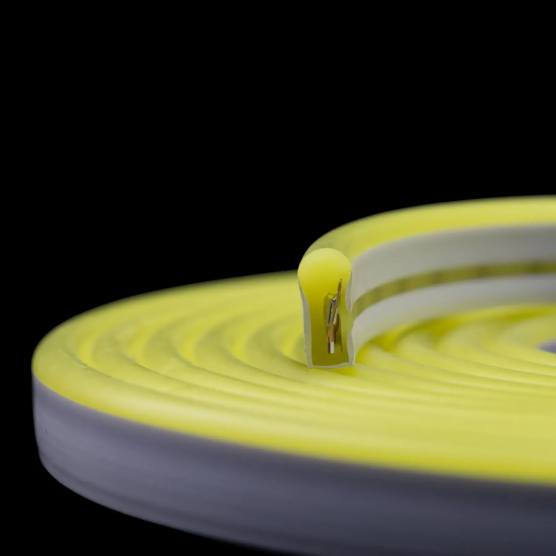 Світлодіодний неон PROLUM FX 6x12mm 12W 12V IP67 лимонно-жовтий (lemon-yellow) світлодіодний неон лимонно-жовтий, неон PROLUM FX lemon-yellow, LED неон 12V IP67, купити неон жовтий, гнучкий неон 12W.