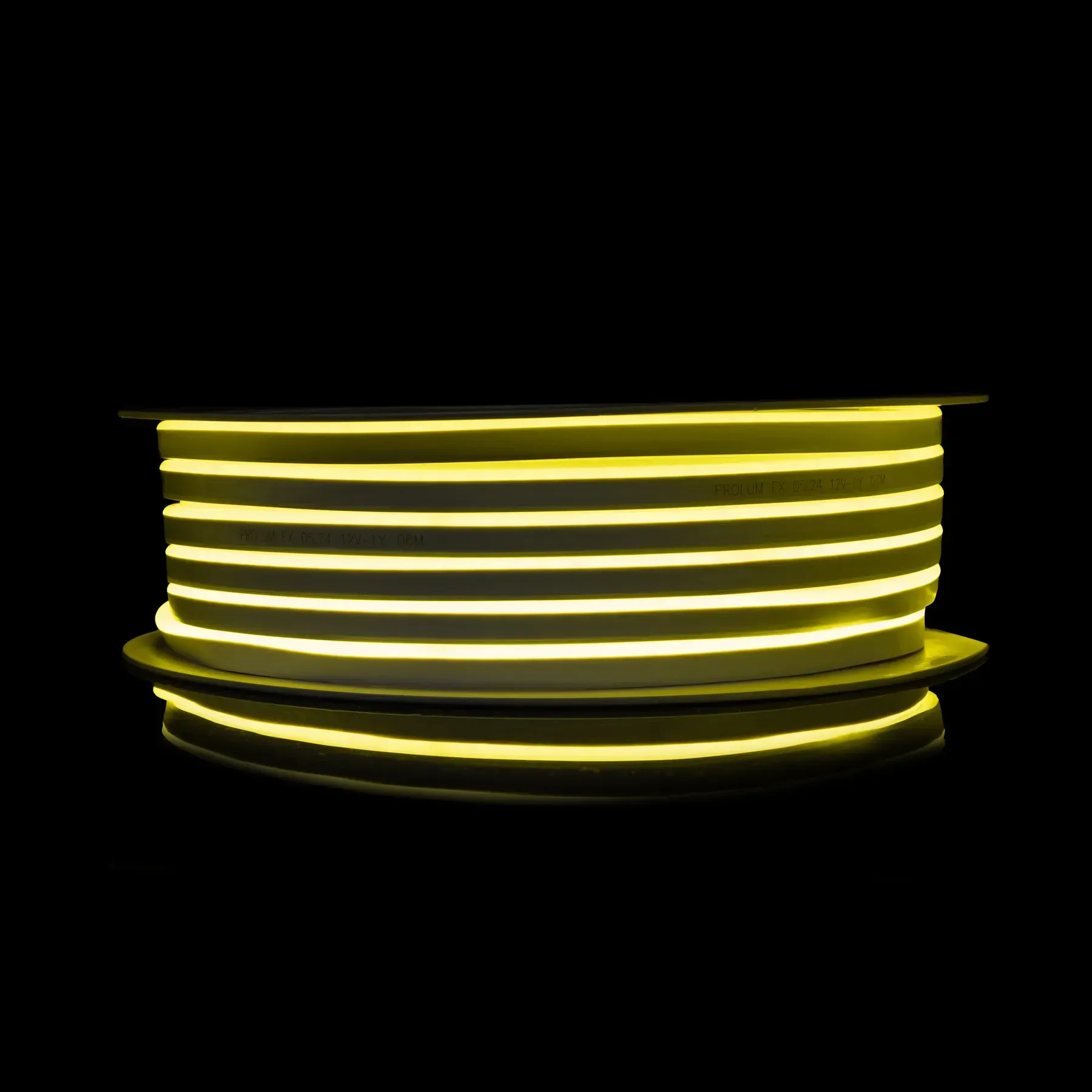 Світлодіодний неон PROLUM FX 6x12mm 12W 12V IP67 лимонно-жовтий (lemon-yellow) світлодіодний неон лимонно-жовтий, неон PROLUM FX lemon-yellow, LED неон 12V IP67, купити неон жовтий, гнучкий неон 12W.