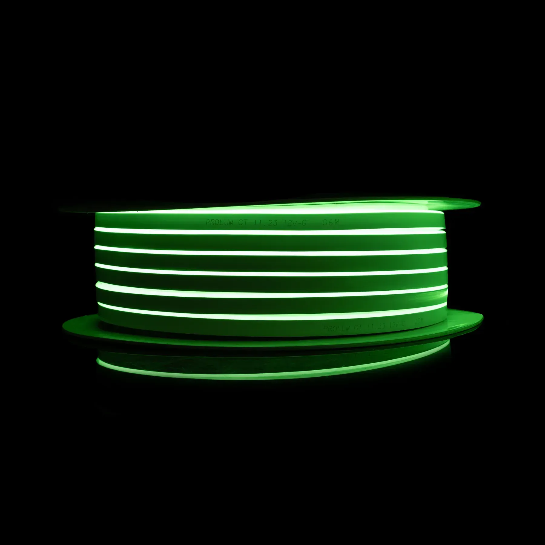 Світлодіодний неон PROLUM GT 6x12mm 12W 12V IP67 зелений (green) світлодіодний неон, PROLUM GT, 6x12mm, 12W, 12V, IP67, зелений, green, контурна підсвітка, гнучкий неон, декоративне освітлення, купити, доставка по Україні