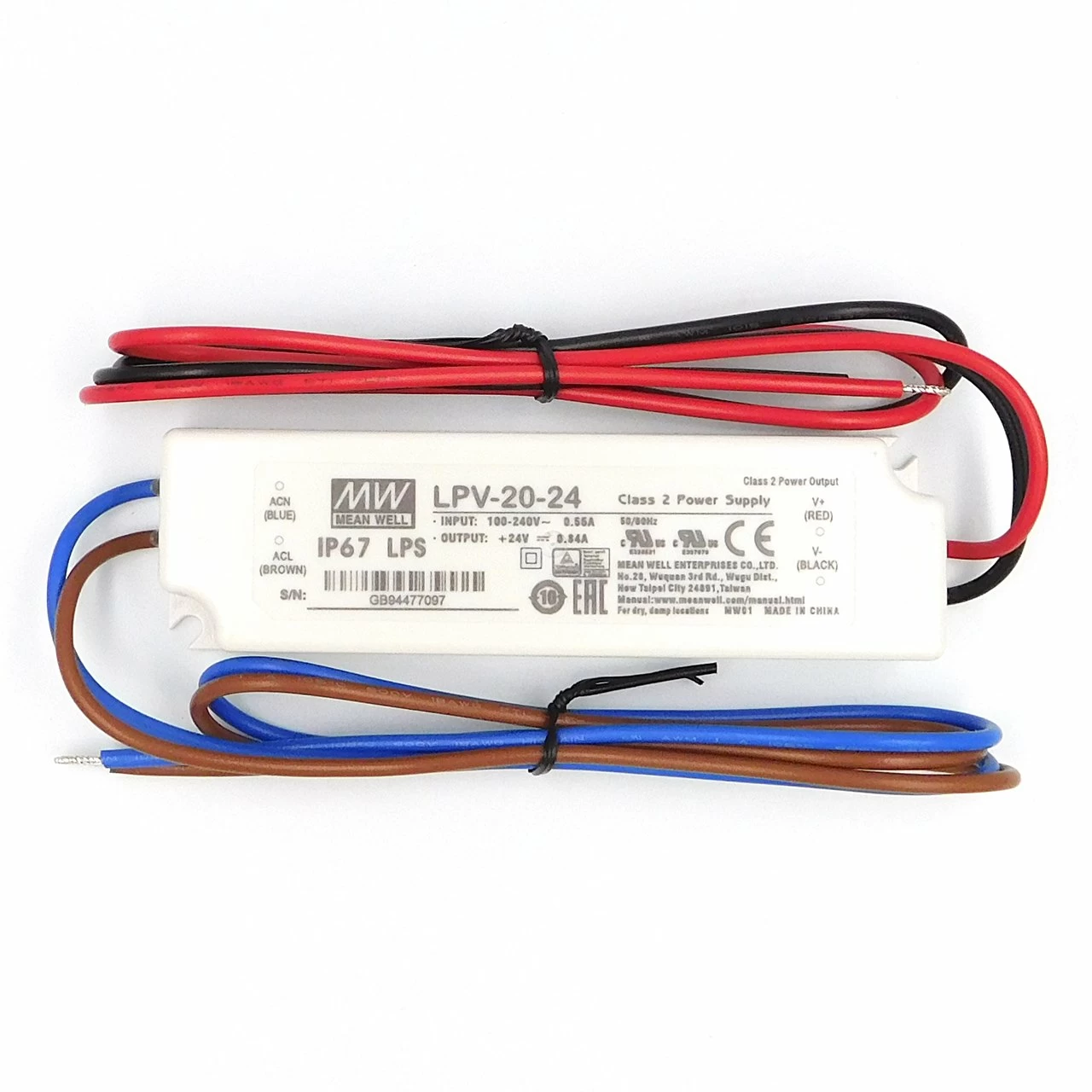 Блок живлення MEAN WELL LPV-20-24 IP67 блок живлення 24v, блок живлення для led стрічки, 24v 20w блок живлення, блок живлення ip67, блок живлення 24 вольт, купити блок живлення 24v, блок живлення світлодіодний, герметичний блок живлення, LPV-20-24