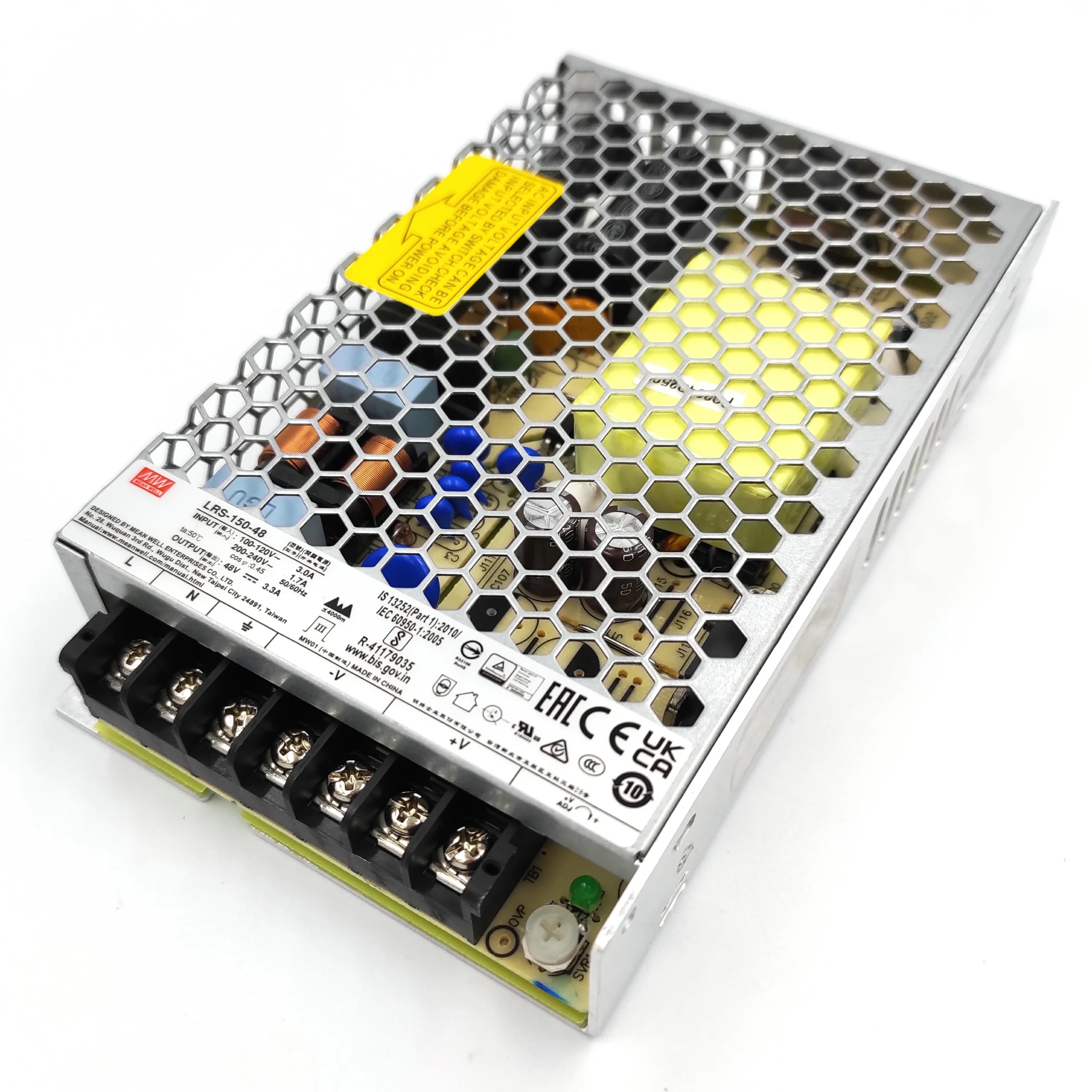 Блок живлення MEAN WELL LRS-150-48 IP20 блок живлення 48v, блок живлення для led стрічки, 48v 150w блок живлення, блок живлення ip20, блок живлення 48 вольт, купити блок живлення 48v, блок живлення світлодіодний, MEAN WELL 48v, LRS-150-48