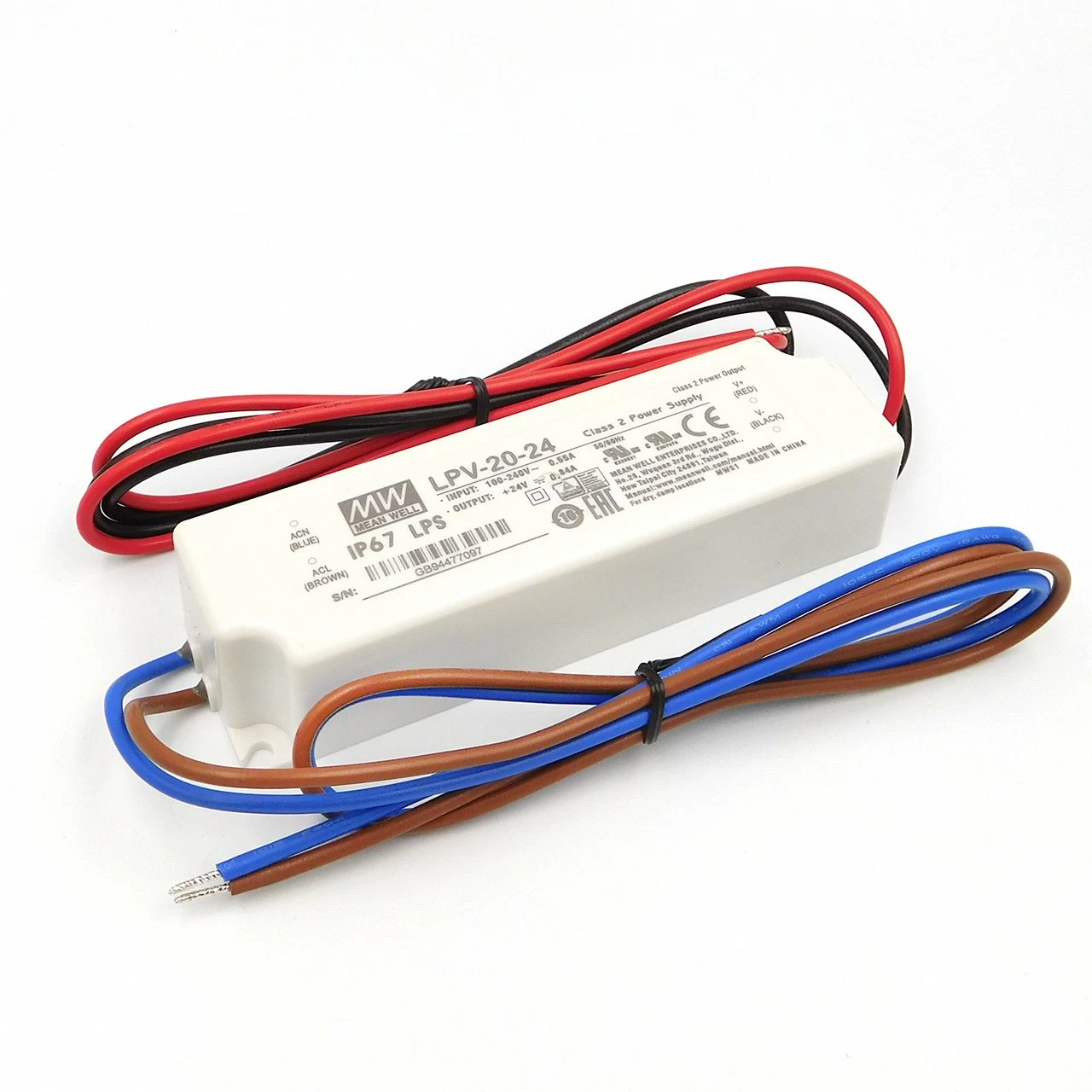 Блок живлення MEAN WELL LPV-20-24 IP67 блок живлення 24v, блок живлення для led стрічки, 24v 20w блок живлення, блок живлення ip67, блок живлення 24 вольт, купити блок живлення 24v, блок живлення світлодіодний, герметичний блок живлення, LPV-20-24