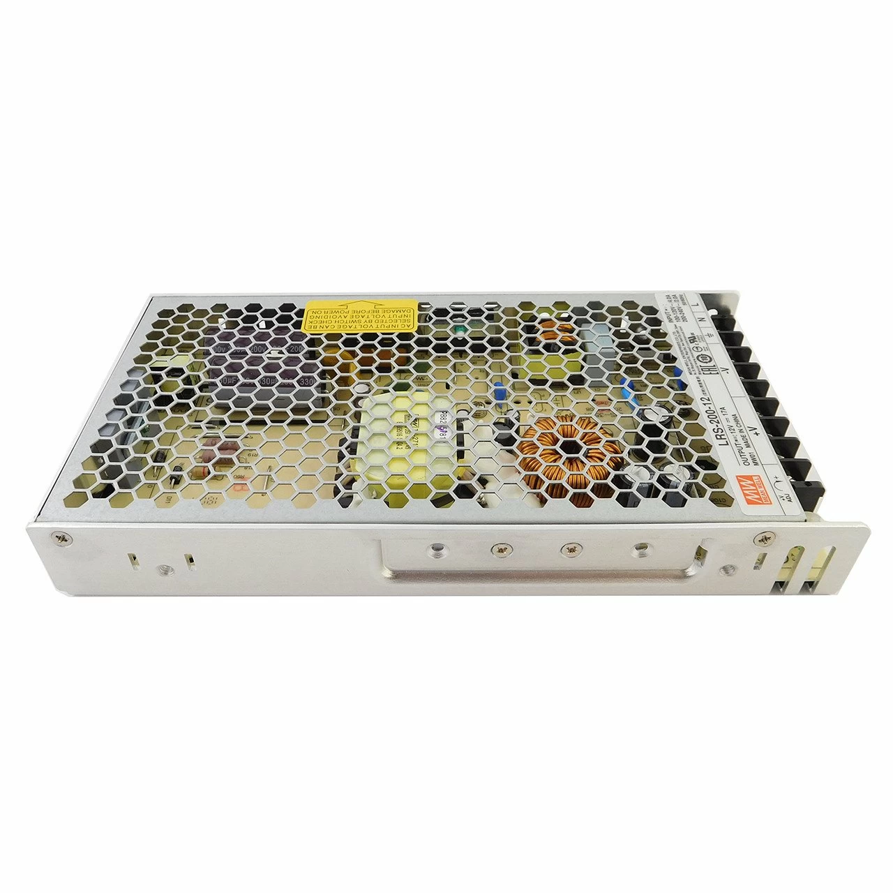 Блок живлення MEAN WELL LRS-200-12 IP20 блок живлення 12v, блок живлення для led стрічки, 12v 200w блок живлення, блок живлення ip20, блок живлення 12 вольт, купити блок живлення 12v, блок живлення світлодіодний, відкритий блок живлення, LRS-200-12