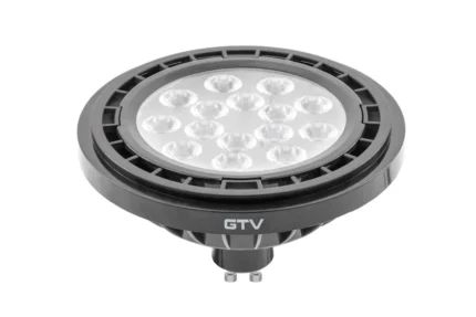 Світлодіодна лампа GTV ES111 GU10 12.5W 40° 1100Lm (3000K) чорна