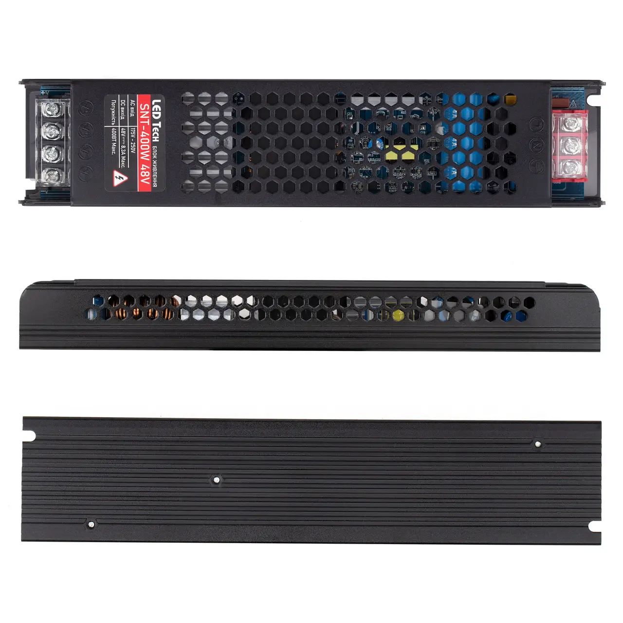 Блок живлення LT 48V IP20 8.3A 400W SNT блок живлення 48v, блок живлення ip20, блок живлення 400w, блок живлення 8.3a, блок живлення snt, блок живлення для led 48v, купити блок живлення 48v 400w, блок живлення світлодіодний.