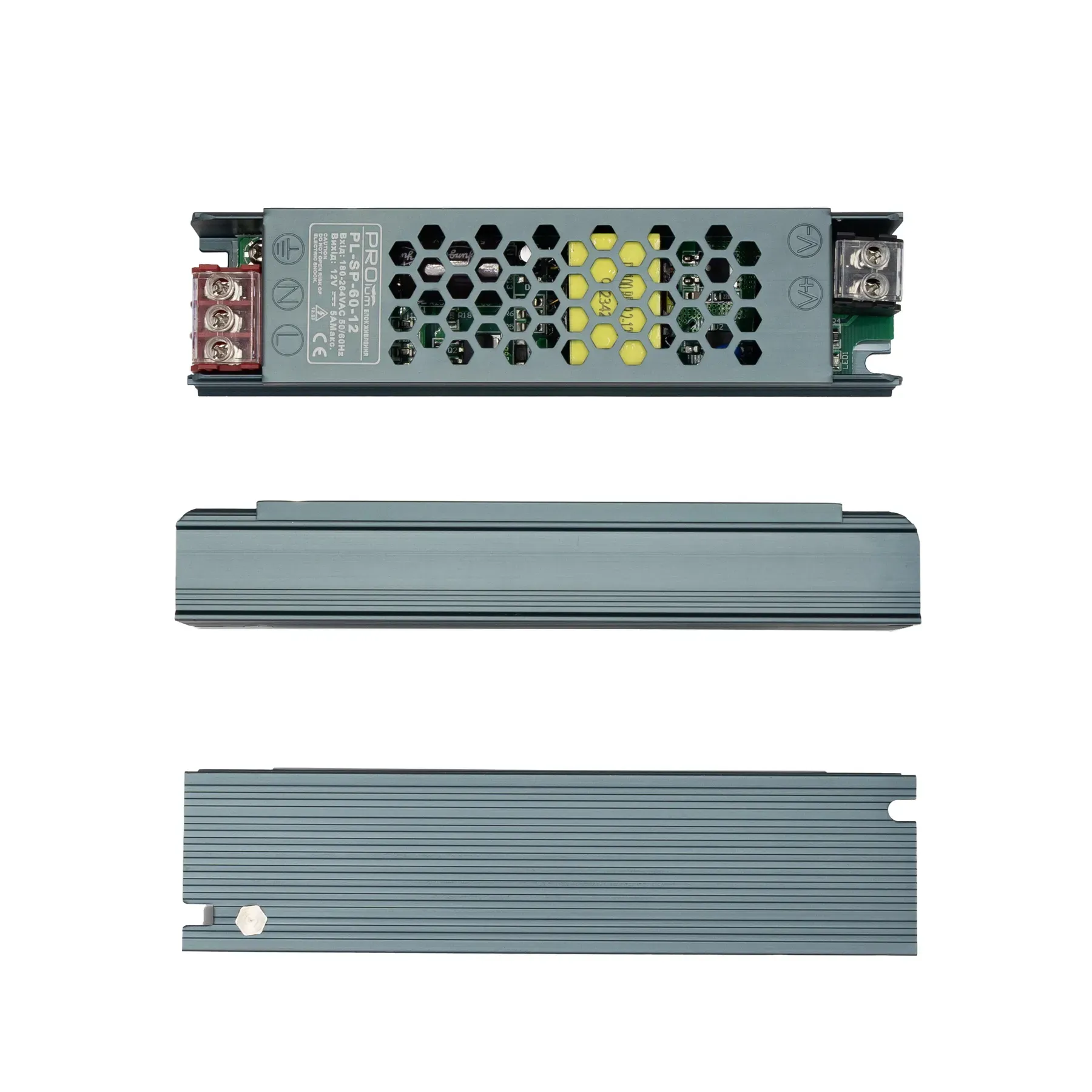 Блок живлення PROLUM 12V IP20 5A 60W SP блок живлення 12V, блок живлення для LED стрічки, 12V 60W блок живлення, купити блок живлення 12V, блок живлення IP20, блок живлення світлодіодний