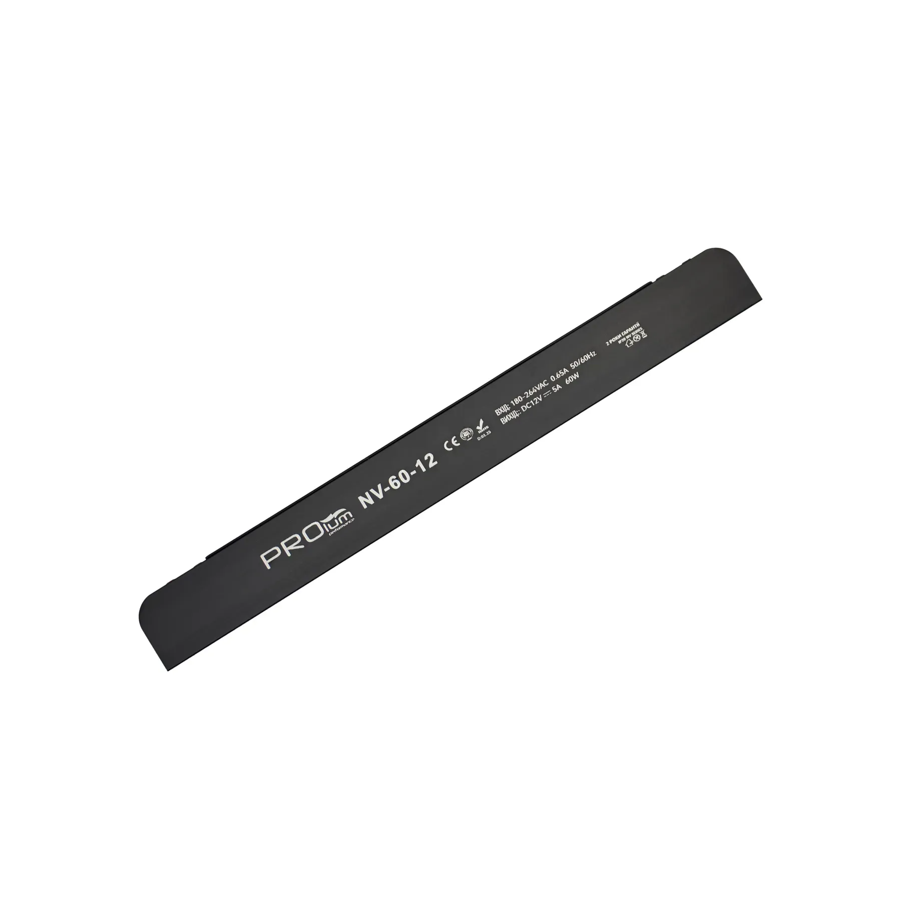 Блок живлення PROLUM 12V IP20 5A 60W NV Stick блок живлення 12V, блок живлення IP20, блок живлення 60W, купити блок живлення 12V, блок живлення світлодіодний