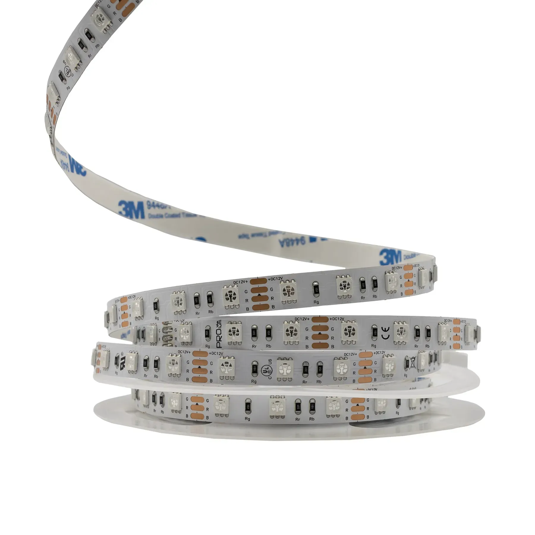 Світлодіодна стрічка PROLUM PRO SMD5050 60LED 17W/m 12V IP20 RGB RGB стрічка, світлодіодна стрічка, LED стрічка, PROLUM PRO, LED стрічка 12V, SMD5050, декоративне освітлення, кольорова LED стрічка, купити RGB стрічку.
