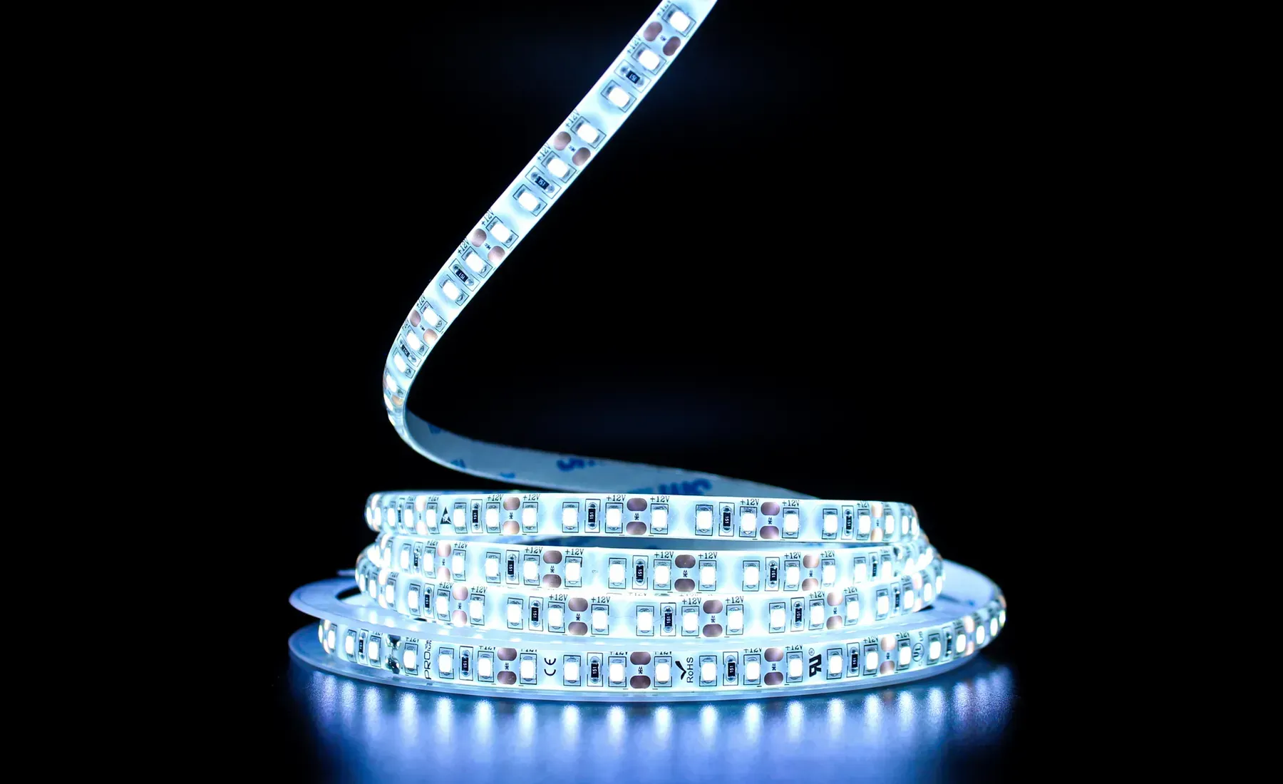 Світлодіодна стрічка PROLUM SG SMD2835 120LED 12W/m 1300Lm/m 12V IP65 (9000-10000K) світлодіодна стрічка, LED стрічка, світлодіодна стрічка 12V, купити світлодіодну стрічку IP65, LED стрічка PROLUM SG, світлодіодна стрічка яскрава.