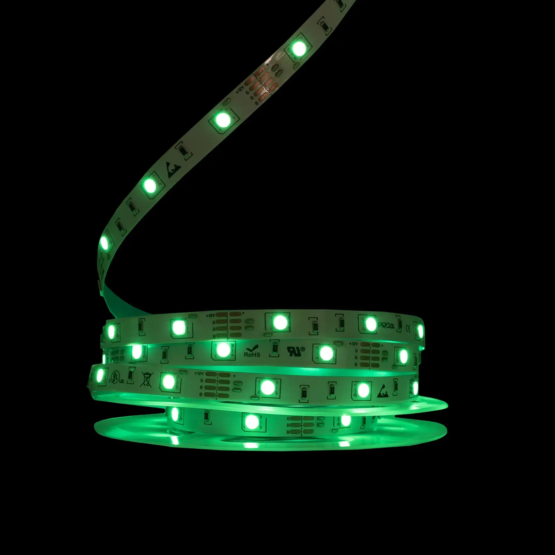 Світлодіодна стрічка PROLUM S SMD5050 30LED 7.2W/m 12V IP20 RGB світлодіодна стрічка RGB, LED стрічка 12V, світлодіодна стрічка PROLUM S, купити LED стрічку RGB, LED стрічка SMD5050.