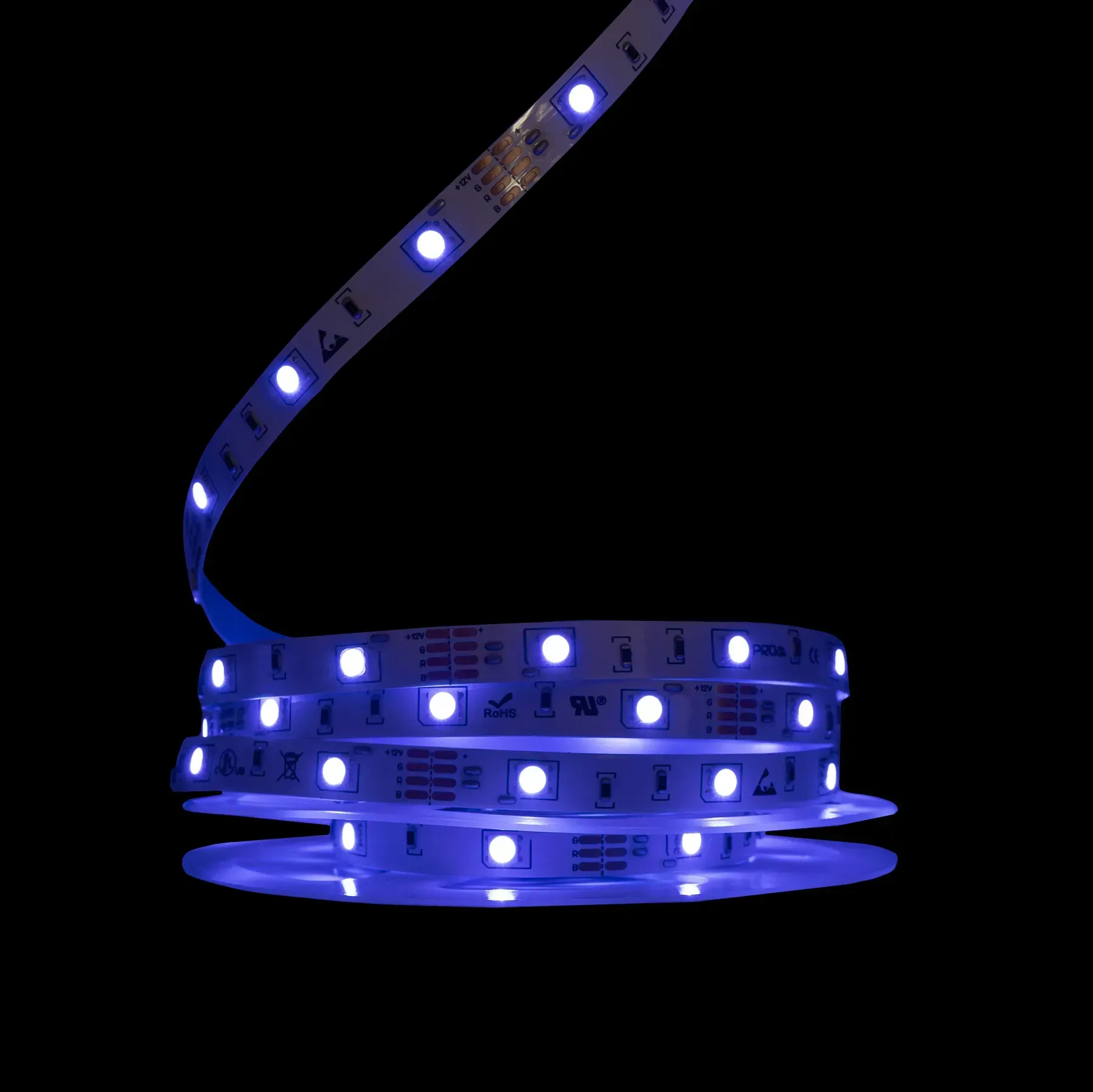 Світлодіодна стрічка PROLUM S SMD5050 30LED 7.2W/m 12V IP20 RGB світлодіодна стрічка RGB, LED стрічка 12V, світлодіодна стрічка PROLUM S, купити LED стрічку RGB, LED стрічка SMD5050.