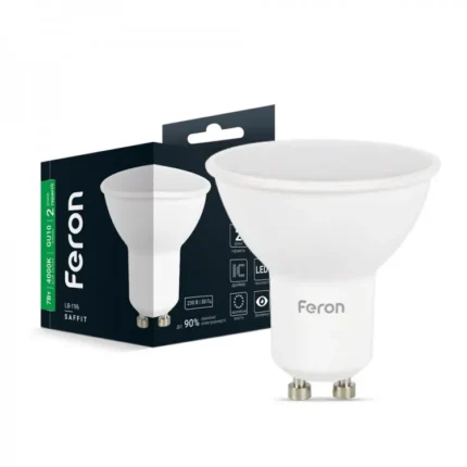 Світлодіодна лампа Feron MR16 GU10 7W (4000K)