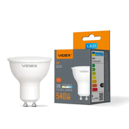 Світлодіодна лампа VIDEX MR16e GU10 6W (3000K)