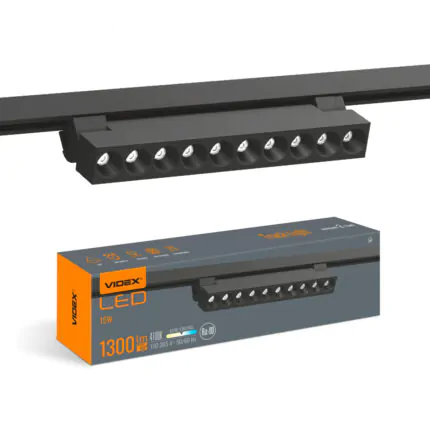 Светильник трековый VIDEX TR06 15W 24° 1300Lm 4100K черный