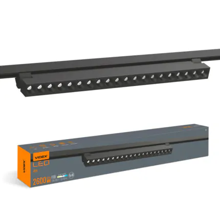 Светильник трековый VIDEX TR06 30W 24° 2400Lm 4100K черный